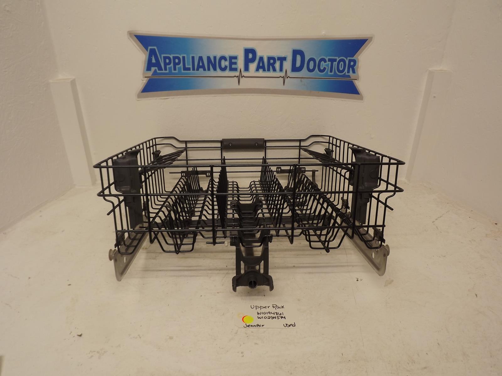 JennAir Dishwasher W10194861 W10234574 Upper Rack Used JennAir Dishwasher W10194861 W10234574 Upper Rack Used